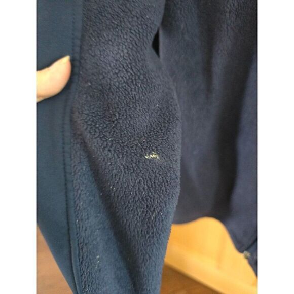 Vintage Columbia Univ of Michigan Fleece Jacket Full Zip Navy L - Picture 6 of 13